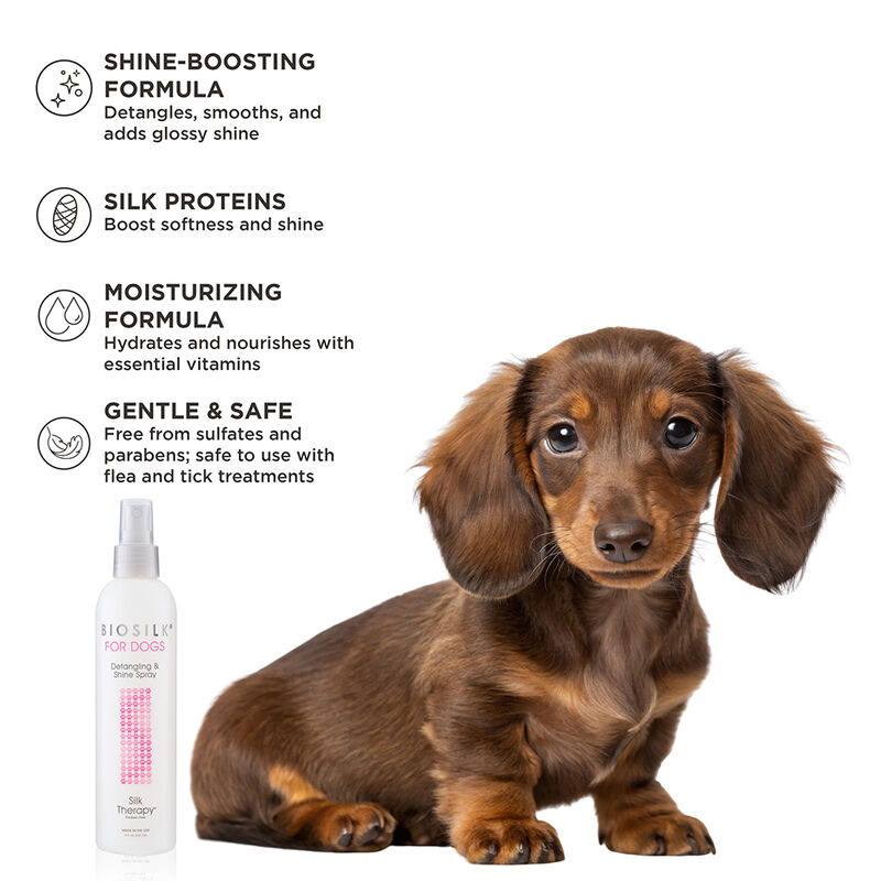 BioSilk For Dogs Detangling and Shine Spray, , large image number null